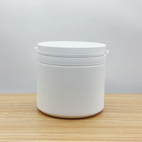 Capuchon détachable vide HDPE 550ml 900ml 1Kg Capsules pot de supplément en plastique rond blanc pour poudre de protéine de lactosérum