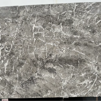 Marbre gris froid naturel |   Gris Cendré Profond avec Veines Blanches |   Revêtement mural et de sol moderne poli pour projets commerciaux de salles à manger/cuisines