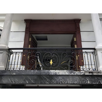 TTD Garde-corps modernes en acier inoxydable et en fer forgé pour balcon, terrasse, véranda de villa et fenêtre Juliette extérieure avec garantie d'un an
