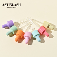 Astinlash Mini flacons compte-gouttes en verre de 5ml couleurs de macaron doux pour huile essentielle crème pour le visage emballage de produits de soins de la peau