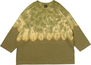 Haute qualité japonais imprimé cravate teinture t-shirt meilleur dégradé Dip Orange surdimensionné à manches courtes décontracté maillot été écran - Product Image 5