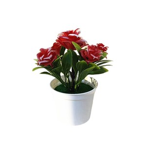 Plantes artificielles en pot, mini fleurs en plastique pour la décoration de la maison, 14 cm, écologiques - Product Image 5