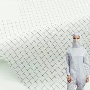 Top Fashion Dunkelblaue Baumwolle Anti Static Vlies 1000d Leitfähiger Esd 5mm Gitters toff