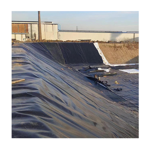 물고기 새우 게 양식 프로젝트 사용자 정의 8m 폭 10m 두께 0.9mm 1.3mm 2.0mm 연못 라이너 HDPE Geomembrane - Product Image 5