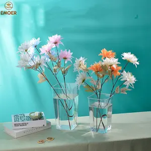 Transparante Vierkante Bloemenemmer Voor Bloemenwinkels