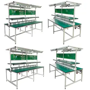 Bilateral tezgah fabrikası için toptan yeni stil endüstriyel montaj hattı atölye çalışma masası