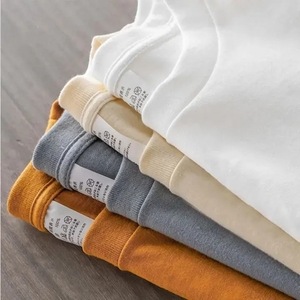 ผู้ผลิตจำหน่ายเสื้อยืดคอกลมทรงปกติสำหรับผู้ชาย ผ้าฝ้าย 100% 220gsm  แบบรีดร้อนสำหรับสไตล์วินเทจ - Product Image 2