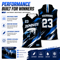 Maillot de football américain à capuche personnalisé par sublimation OEM, uniforme d'équipe 7V7, vêtements de sport haute performance, fabricant