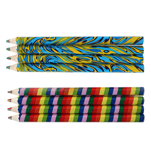 Profesional de alta calidad Multi color plomo de madera Jumbo lápiz de color con EN71 y FSC - Product Image 1