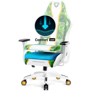 ANJI Fotel-sillón para niños Diablo x-one, silla de juegos <span class=keywords><strong>reclinable</strong></span>, reposabrazos ajustables verdes, diseño ergonómico, para juegos - Product Image 3