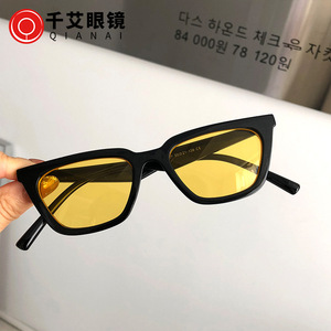 Nouvelles lunettes de soleil unisexes œil-de-chat E3-6127, monture PC, protection UV400, type 3, design irrégulier, couleur blanche - Product Image 5