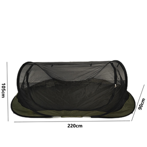 220cm tự động mở nhanh cắm trại ngoài trời lưới chống muỗi giường Lều trẻ em dệt giường bãi biển Oxford vải gấp quân đội - Product Image 6