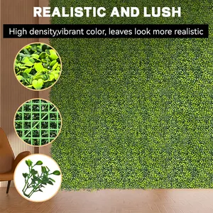 20in Grama Kunstmatige Para Para Pared Tuin Balkon Kunstmatige Buxus Groen Achtergrond Gras Heg Hek Verticale Muur Decor Paneel