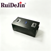 Batterie lithium-ion LiFePO4 avec chargeur intégré, cellules de qualité A, conforme à la norme UN38.3, pour chariot élévateur AGV, plateforme mobile d'entrepôt