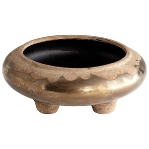 Jardinière en métal fabriqué à la main britannique de haute qualité décoration de la maison Pot de fleur moderne et jardinière - Product Image 1