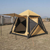 Tente gonflable double couche la plus vendue, imperméable, 2000-3000 mm, pour 1-2 personnes, camping et voyage en plein air