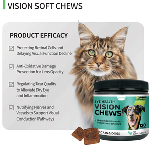Tabletas Masticables Pet Vision con Extracto de <span class=keywords><strong>Regaliz</strong></span> - Regula la Calidad de las Lágrimas, Alivia la Sequedad Ocular, Reduce la Inflamación, Promueve la Comodidad - Product Image 2