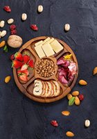 Bol à salade en bois Jujube bol à salade de fruits bol de service ensemble d'assiettes pour plateau à Dessert de fruits