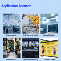 Écran tactile de qualité industrielle, tactile capacitif 10 points, étanche IP65, afficheur numérique USB, animation de centre commercial, SDK