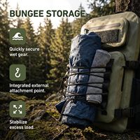 Sac à dos étanche 30L, sac à dos tactique pour kayak, randonnée, navigation, pagaie, voyage, camping, plage, sac flottant étanche