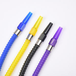 Venta al por mayor de mangueras desechables de goma de silicona, tubos de narguile de mango largo de aleación, tubos de narguile árabe y pajitas de Europa y - Product Image 3