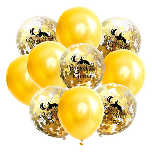 Eid Mubarak ballons d'aide <span class=keywords><strong>Moubarak</strong></span> décor Ramadan Kareem Eid décorations bannière étoile lune ballon en Latex fournitures de fête - Product Image 5