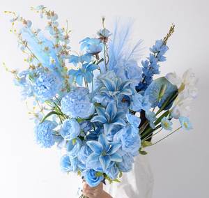 新到蓝玫瑰人造花球优雅的婚礼装饰和核心布置 - Product Image 2