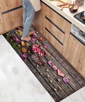 Modern Leather Kitchen Rugs Mats Waterproof Pet Friendly Eco-Friendly Comfort Standing Mat Floor Washable Flat Pile Long Rug