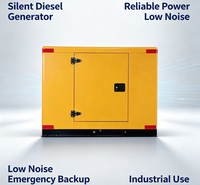 Groupe électrogène diesel silencieux 15 kW pour camping extérieur, stationnement, onduleur portable, double carburant, alimentation de secours ATS mobile