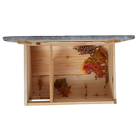 Maison d'hivernage pour hérissons en bois, imperméable, durable et résistante aux intempéries, pour l'hivernage hivernal