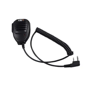 Walkie Talkie 2 Pin PTT Schulter mikrofon Hand lautsprecher Mikrofon für Baofeng 888S UV-5R UV-82 TYT Kenwood KSUN Radio