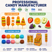 Sucette gélifiée halal en forme de hamburger, sucette amusante aux saveurs de fruits, bonbons personnalisés avec logo pour fêtes d'enfants