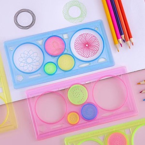 Ensemble de règles de dessin multifonctionnelles Spirograph, outil de traçage géométrique pour enfants et étudiants, règle de dessin artistique et de puzzle - Product Image 3