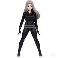 Figura de Acción 3D de Chica de Plástico, Colección de Fabricante Personalizada, Juguete de Figura Móvil, Personaje de Anime en Pose de Pie