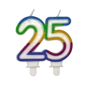 Cera de Parafina Dorada Plateada, Polvo Brillante de Lujo, Números Brillantes del 0 al 9, Decoración de Pasteles para Cumpleaños y Pascua, Velas No Tóxicas - Product Image 3