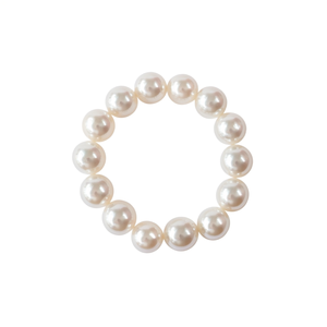 Bracelet de perles de culture blanches rondes de 16mm, bijoux extensibles élastiques pour femmes, cadeau à la mode - Product Image 2