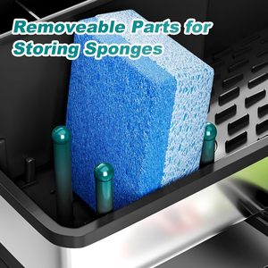 <span class=keywords><strong>Organizador</strong></span> de <span class=keywords><strong>cocina</strong></span> BX y elementos esenciales de almacenamiento, acero inoxidable 304 a prueba de herrumbre, <span class=keywords><strong>accesorios</strong></span> de <span class=keywords><strong>cocina</strong></span> - Product Image 4