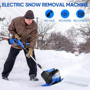 マキタ18Vバッテリー*2対応 1000Wブラシレス電動除雪機 コードレスポータブル電動冬用除雪機 デッキ、階段、パティオ用 - Product Image 2
