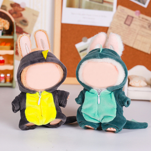 La BU BU 13cm búp bê Phụ Kiện Bộ <span class=keywords><strong>6</strong></span>-mảnh trang phục của khủng long và mũ Vetements de poupee En peluche ensemble - Product Image 1