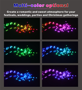 Su geçirmez dekorasyon led ışıkları açık noel duvar pencere dize ışık peri LED perde dize ışık - Product Image 6