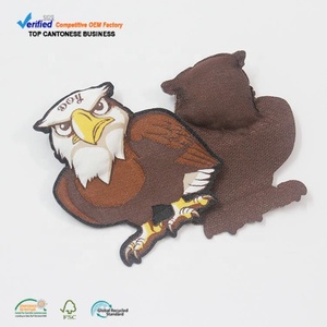 織りソフトコットン充填サプライヤー3Dパッド入り漫画織りラベルカスタム刺繍ロゴ子供服 - Product Image 2