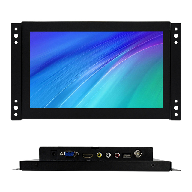 High Brightness 450-500cd/m² 9" IPS TFT LCD Monitor HDMI VGA BNC Port With Built-in Speaker
