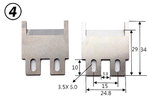 34*10*2.5mm Komax dây Tước cáp dao vonfram dây thép cắt Tước Lưỡi máy - Product Image 5