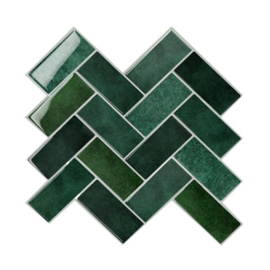 Modern White Vinyl PU PET Geometric Herringbone Self-Adhesive Wall <strong>Tiles</strong> 305x305mm Waterproof Shower <strong>Tile</strong> <strong>Sticker</strong> <strong>Kitchen</strong> - Product Image 5