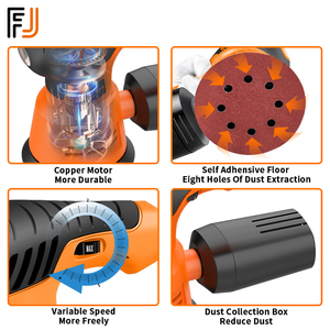 270W 125mm Electric DIY Orbital Hand <strong>Sander</strong> <strong>Palm</strong> <strong>Sander</strong> with Variable Speed and Dust Bag - Product Image 5