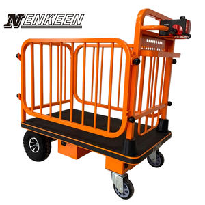 Elektrische Lastdrager 4-wielige Roestvrijstalen <span class=keywords><strong>Platform</strong></span> <span class=keywords><strong>500Kg</strong></span> Oem Industrieel Voor Havenlogistiek & Mijnbouw - Product Image 3