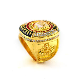 Bagues de championnat personnalisées du fabricant WTD Bagues de champion de baseball en alliage de zinc Bagues de champion en métal doré - Product Image 4