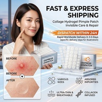 Hydratant au collagène végétalien bio à faible coût d'expédition, patchs hydrocolloïdes anti-acné, fournisseur dropshipping, marque personnalisée, OEM, marque privée