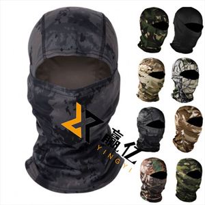 Vente en gros de cagoules multifonctionnelles anti-UV personnalisées à motif camouflage, cagoule camouflage, bandana, capuche de moto - Product Image 1