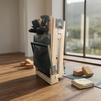 Machine de Pilates pliable en bois de chêne massif de qualité supérieure, portable et réglable, pour studio de Pilates, fitness et bien-être, garantie 10 ans